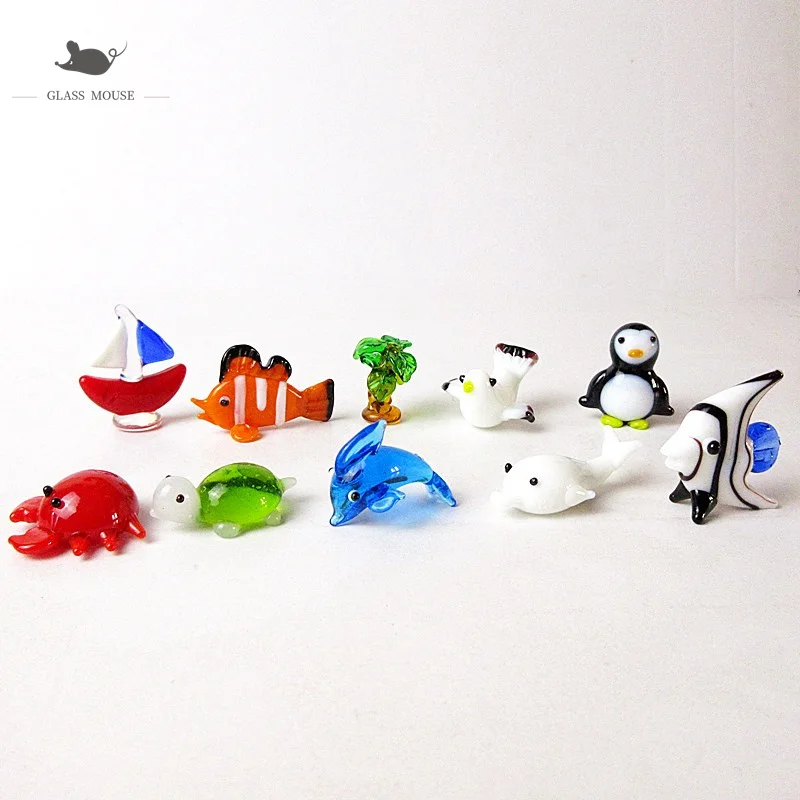 12pcs Hawaiian Style handmade Murano glass sea Animals Miniature statues Home Fairy garden Micro landscape decorative Figurines
12pcs Hawaiian Style handmade Murano glass sea Animals Miniature statues Home Fairy garden Micro landscape decorative Figurines
