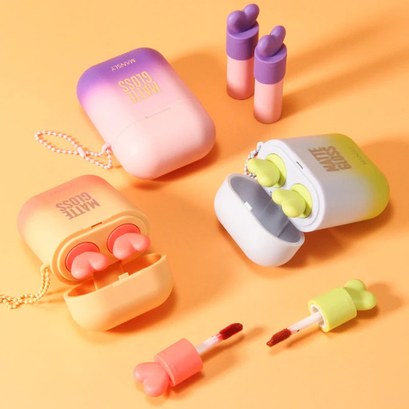 Cosmetics Airpods Lip Gloss Set Matte Velvet Liquid Lipstick Waterproof 3 Colors Two in One
Cosmetics Airpods Lip Gloss Set Matte Velvet Liquid Lipstick Waterproof 3 Colors Two in One