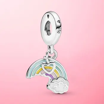 Hot Sale 925 Sterling Silver Rainbow and Cloud Dangle Charm Beads Fit Original Pamura Bracelet Silver S925 Jewelry
Hot Sale 925 Sterling Silver Rainbow and Cloud Dangle Charm Beads Fit Original Pamura Bracelet Silver S925 Jewelry