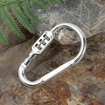 Durable Password Lock 3 Dial Digit Password Carabiner Padlock Suitcase Luggage Safe Password Locks for Hiking and Travel
Durable Password Lock 3 Dial Digit Password Carabiner Padlock Suitcase Luggage Safe Password Locks for Hiking and Travel