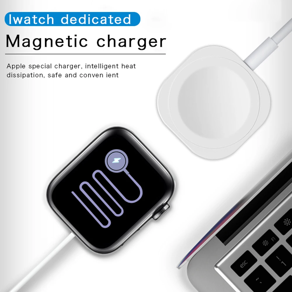 Магнитное Беспроводное зарядное устройство для Apple Watch 1 2 3 4 док станция быстрой