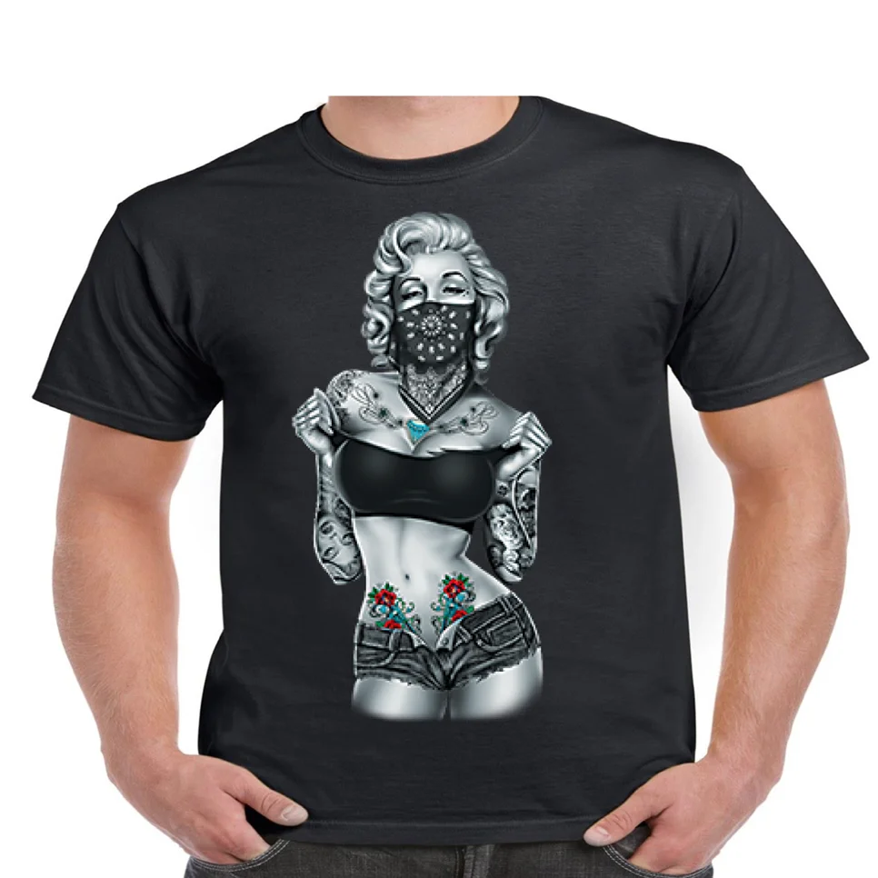 Marilyn Monroe T Shirt Tube Top And Shorts Tattoo Gangster Bandana #201 Funny Design Tee Shirt 
Marilyn Monroe T Shirt Tube Top And Shorts Tattoo Gangster Bandana #201 Funny Design Tee Shirt