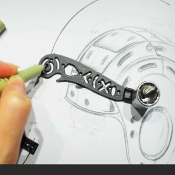 Drawing Ruler Multi Function Magnetic Tool Protractor Rotation Angle Ruler Portable Stationery Metal Compass Ruler For EDC
Drawing Ruler Multi Function Magnetic Tool Protractor Rotation Angle Ruler Portable Stationery Metal Compass Ruler For EDC