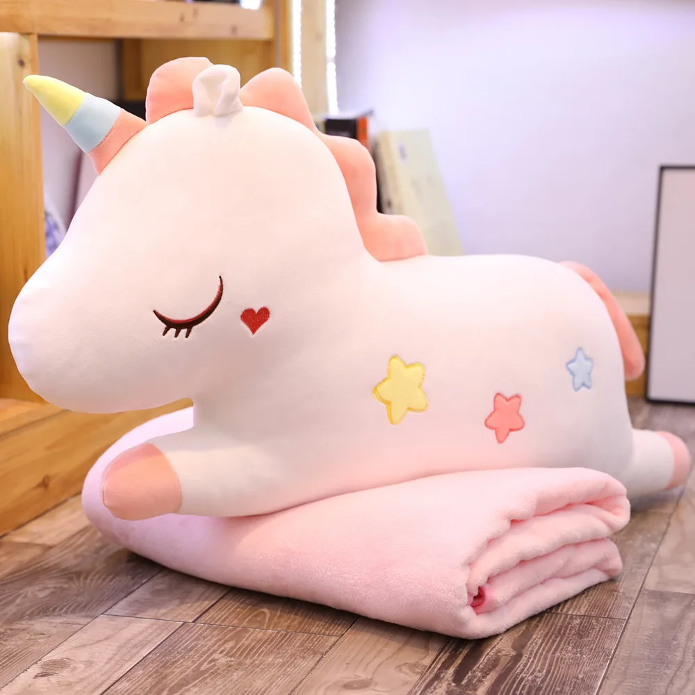 Unicorn Pillow Blanket Dual Purpose Long Pillow Bedroom Bedside Back Cushion Office Nap Airable Blanket
Unicorn Pillow Blanket Dual Purpose Long Pillow Bedroom Bedside Back Cushion Office Nap Airable Blanket
