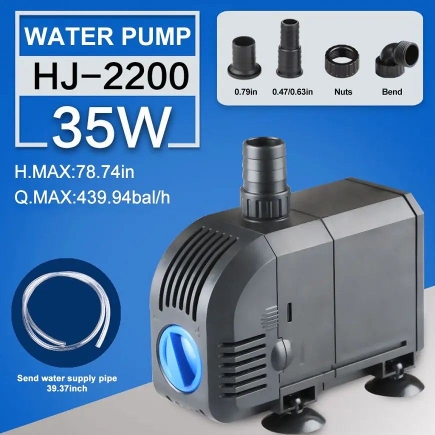 35w 220V-240V Multifunctional Submersible Pump Fish Tank Water Wave Pump Koi Garden Pond Super Strong Water Pump