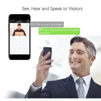 Visual doorbell smart wireless WiFi security doorbell visual home monitoring intercom can be matched with door lock
Visual doorbell smart wireless WiFi security doorbell visual home monitoring intercom can be matched with door lock