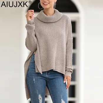 AIUJXK New Arrival Fashion Side Split Turtleneck Pullovers Women Autumn Winter Casual Loose Thick Knitted Sweaters Female Jumper
AIUJXK New Arrival Fashion Side Split Turtleneck Pullovers Women Autumn Winter Casual Loose Thick Knitted Sweaters Female Jumper