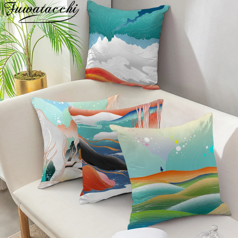Fuwatacchi Cushion Cover Natural Scenery Lake Printed Pillow Cover for Car Home Living Room Sofa Decorative Pillowcase 45x45cm
Fuwatacchi Cushion Cover Natural Scenery Lake Printed Pillow Cover for Car Home Living Room Sofa Decorative Pillowcase 45x45cm