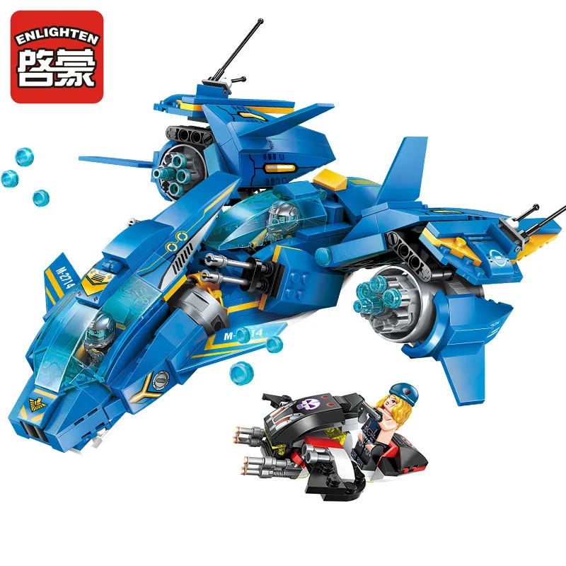 Enlighten Building Block High-Tech Era Air Combat Fighter 3 Figures 406pcs Educational Legoinglys Technic Bricks Toy For Boy
Enlighten Building Block High-Tech Era Air Combat Fighter 3 Figures 406pcs Educational Legoinglys Technic Bricks Toy For Boy