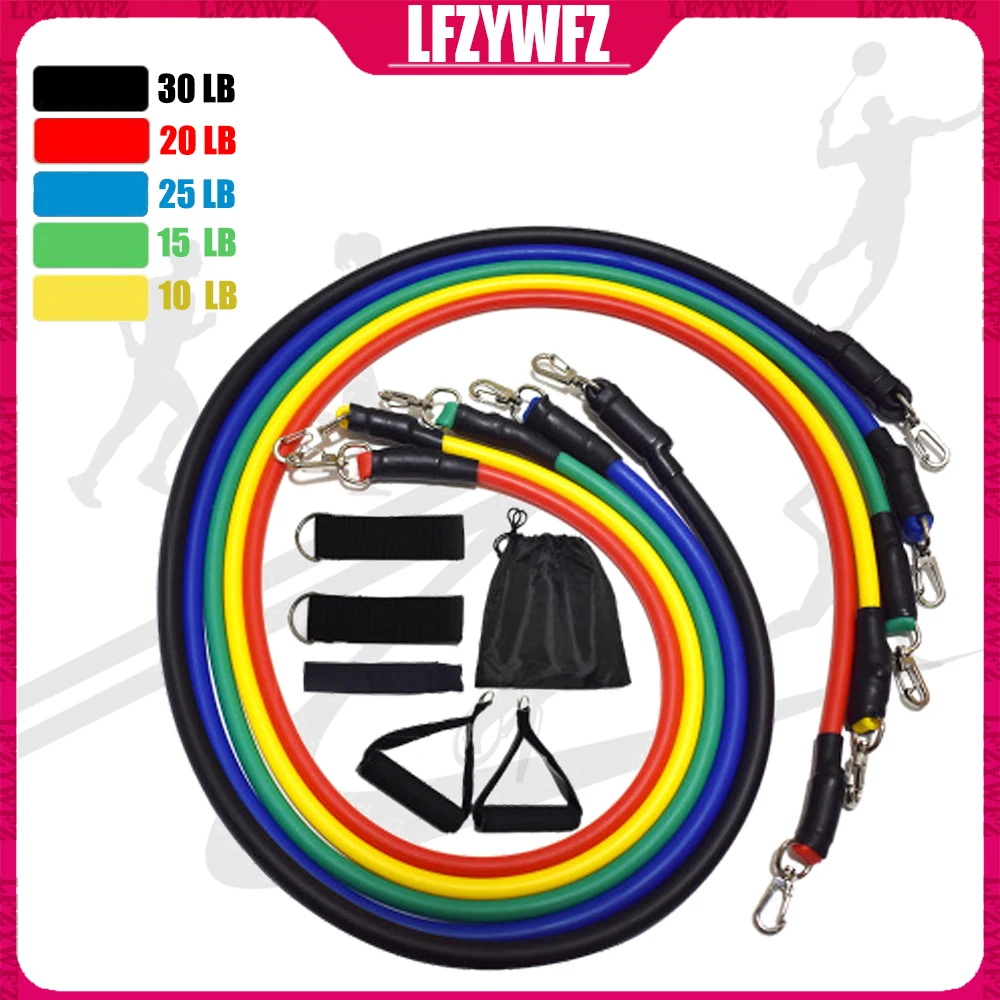 Latex Resistance Bands Crossfit 11Pcs/Set Training Exercise Yoga Tubes Pull Rope Rubber Expander Elastic Bands Fitness Equipment
Latex Resistance Bands Crossfit 11Pcs/Set Training Exercise Yoga Tubes Pull Rope Rubber Expander Elastic Bands Fitness Equipment