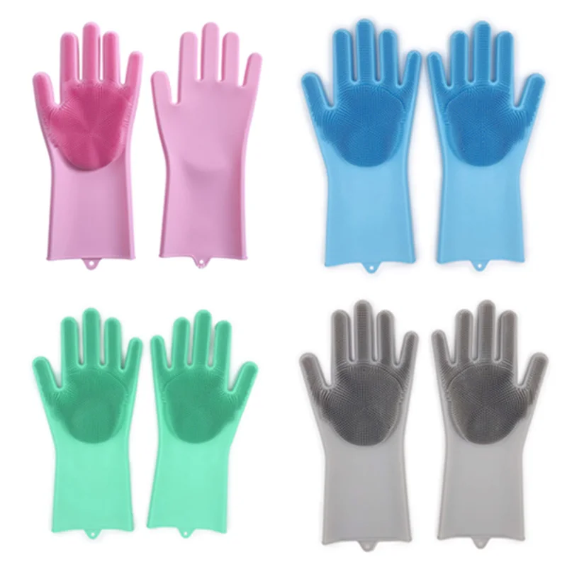 Silicone Work Gloves Brush for Washing Kitchen Object Magic Silicone Dish Washing Gloves For Household 2pcs
Silicone Work Gloves Brush for Washing Kitchen Object Magic Silicone Dish Washing Gloves For Household 2pcs