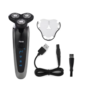 USB Rechargeable Beard Trimmer Shaver Rotatable 3D Floating Triple Blade Head Razor Barber Shaving Machine For Beard Grooming
USB Rechargeable Beard Trimmer Shaver Rotatable 3D Floating Triple Blade Head Razor Barber Shaving Machine For Beard Grooming