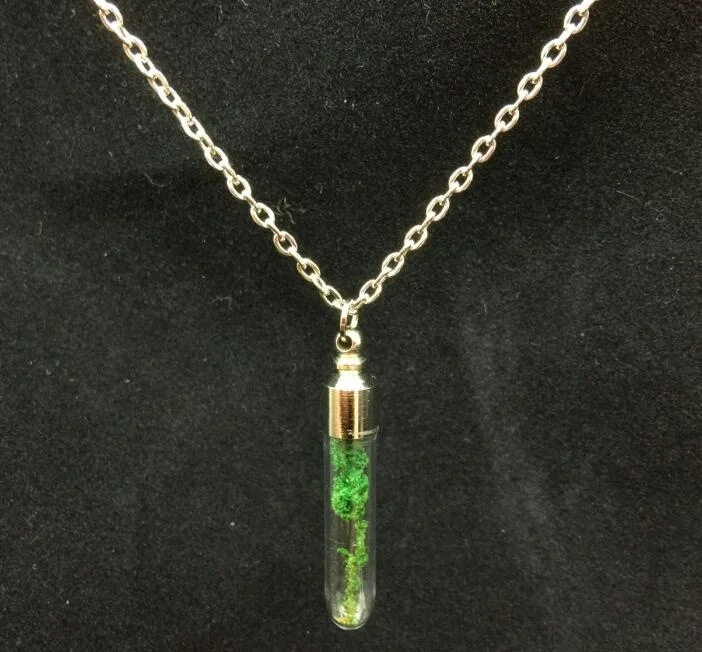 1 piece 70cm silver plated Long Chain Necklace Handmade tube glass cap vial pendant jewelry necklace
1 piece 70cm silver plated Long Chain Necklace Handmade tube glass cap vial pendant jewelry necklace