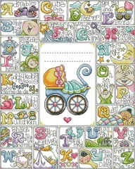 NN YIXIAO Counted Cross Stitch Kit Cross stitch RS cotton with cross stitch Haejbgqs Dw2770 baby carriage alphabet
NN YIXIAO Counted Cross Stitch Kit Cross stitch RS cotton with cross stitch Haejbgqs Dw2770 baby carriage alphabet
