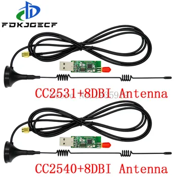 Wireless Zigbee CC2531 2540 Sniffer Bare Board Packet Protocol Analyzer USB Interface Dongle Capture Packet Module +8DBI Antenna
Wireless Zigbee CC2531 2540 Sniffer Bare Board Packet Protocol Analyzer USB Interface Dongle Capture Packet Module +8DBI Antenna
