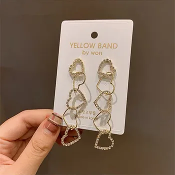 MWsonya New Korean Rhinestone Heart Long Drop Earrings for Women Girls Shiny Crystal Holiday Pendientes Mujer Moda Jewelry
MWsonya New Korean Rhinestone Heart Long Drop Earrings for Women Girls Shiny Crystal Holiday Pendientes Mujer Moda Jewelry