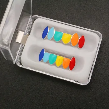 Rainbow Hip Hop Teeth Top Bottom Tooth Grill Set Tooth Cap Jewelry Teeth Dental Orthodontic Braces Oral Care 2020 Dental Tool
Rainbow Hip Hop Teeth Top Bottom Tooth Grill Set Tooth Cap Jewelry Teeth Dental Orthodontic Braces Oral Care 2020 Dental Tool