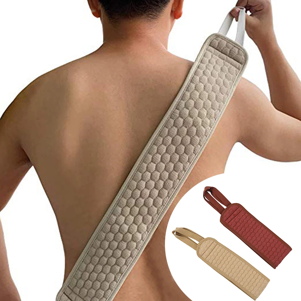 

Soft Loofah Back Scrubber Men Women Bath Towel Exfoliating Loofah Massage For Shower Body Cleaning Bathroom Shower Strap