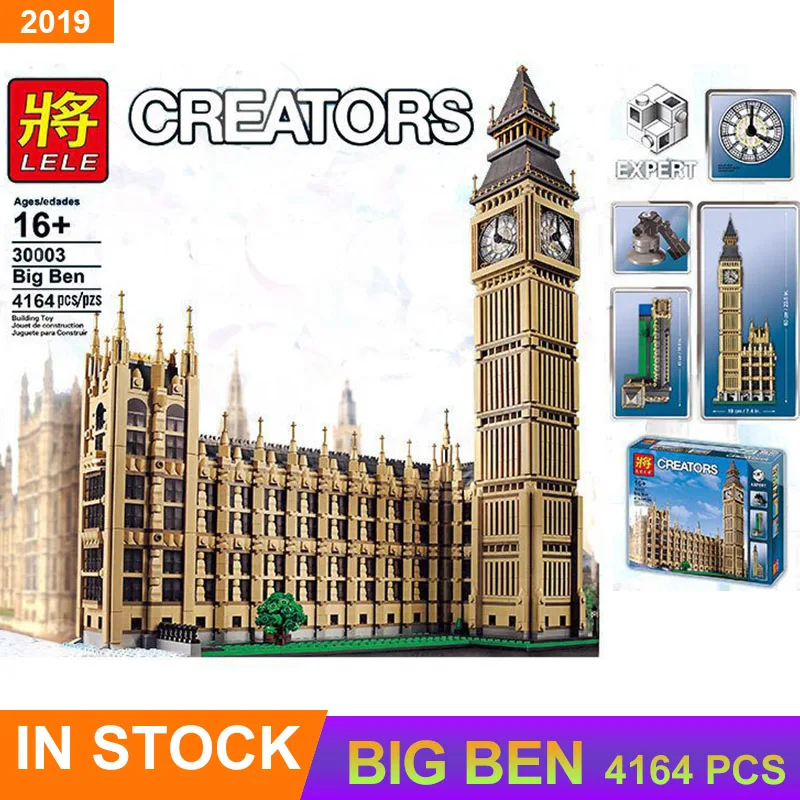 Compatible legoingLYs Creator LELE 30003 Big Ben Model architecture Building Blocks Bricks Streetview series 10253 kid DIY Toys
Compatible legoingLYs Creator LELE 30003 Big Ben Model architecture Building Blocks Bricks Streetview series 10253 kid DIY Toys