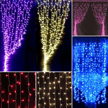 Plug in 3x3/6x3m LED Icicle String Lights 220V Christmas Fairy Lights garland Outdoor Wedding Party Curtain Garden Decoration
Plug in 3x3/6x3m LED Icicle String Lights 220V Christmas Fairy Lights garland Outdoor Wedding Party Curtain Garden Decoration