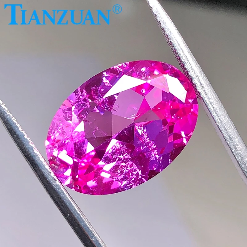ruby 2# oval pink color shape natua l cut created Artificial stone with inculsions vs si clarity loose stone
ruby 2# oval pink color shape natua l cut created Artificial stone with inculsions vs si clarity loose stone