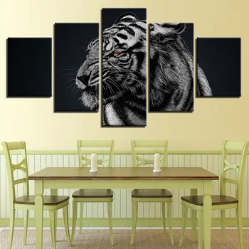 Modern Canvas Pictures HD Printed Wall Art Framework 5 Panel Forest Animal Tiger Face Painting Posters Room Home Decoration Gift
Modern Canvas Pictures HD Printed Wall Art Framework 5 Panel Forest Animal Tiger Face Painting Posters Room Home Decoration Gift