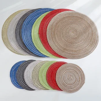 Round Table Ramie Individule Pad Solid Placemats Linen Non Slip Table Mat Coaster Kitchen Accessories CoasterHome Decoration
Round Table Ramie Individule Pad Solid Placemats Linen Non Slip Table Mat Coaster Kitchen Accessories CoasterHome Decoration