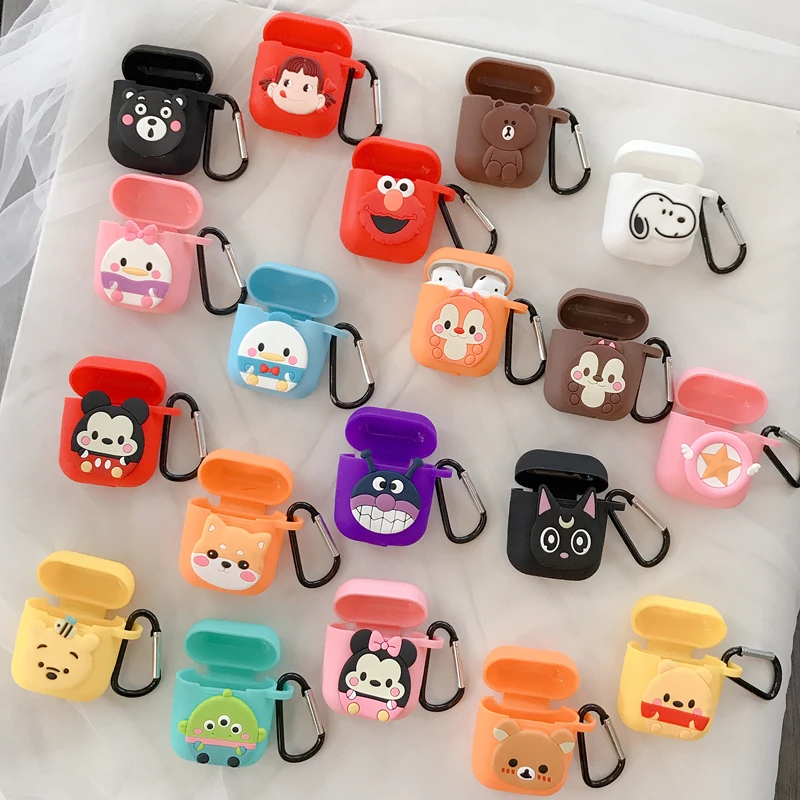 Cute Cartoon Sesame Street Bear Dog soft Silicone Wireless Earphones Protective Cover Cases for Airpods 1 2 Funda Accessoire
Cute Cartoon Sesame Street Bear Dog soft Silicone Wireless Earphones Protective Cover Cases for Airpods 1 2 Funda Accessoire