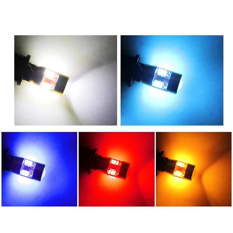 T10 Super Bright 27 SMD Projector Lenses LED Auto Wedge Interior Lamp for Reading 192 W5W LED Car Marker Light Parking Bulb 12V