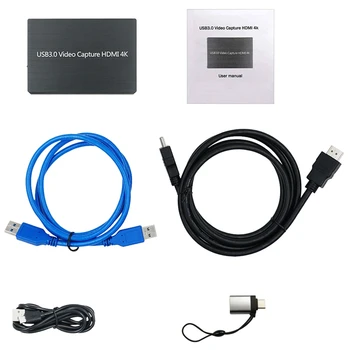 4K for HDMI to USB3.0 Video Game Capture Card Full HD 1080P for Windows for Mac OS for PS4/ One/Switch
4K for HDMI to USB3.0 Video Game Capture Card Full HD 1080P for Windows for Mac OS for PS4/ One/Switch
