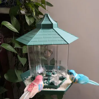 Green Bird Feeder Plastic Hanging Bird Food Container Outdoor Waterproof Bird Feeder Pet Supplies Garden Decoration#0729g30
Green Bird Feeder Plastic Hanging Bird Food Container Outdoor Waterproof Bird Feeder Pet Supplies Garden Decoration#0729g30