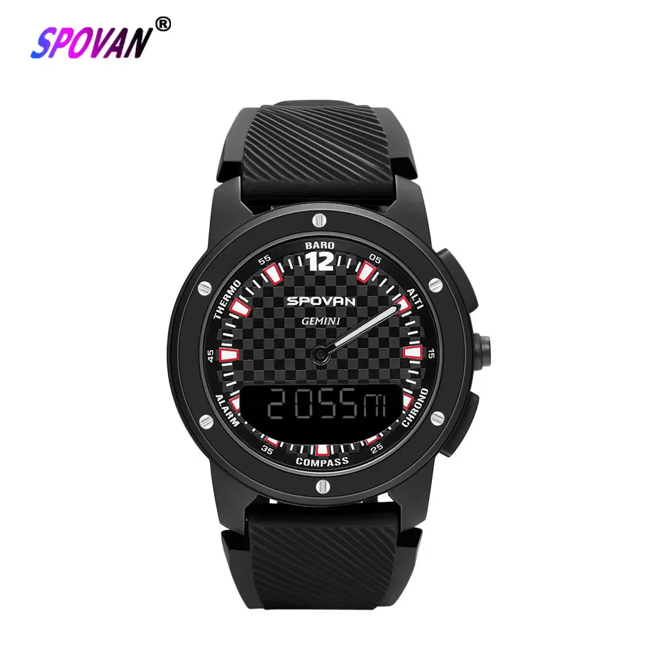 Double Display Smart Watch Watches Altimeter Barometer Compass Waterproof Weather Forecast Function Waterproof Intelligent Watch
Double Display Smart Watch Watches Altimeter Barometer Compass Waterproof Weather Forecast Function Waterproof Intelligent Watch