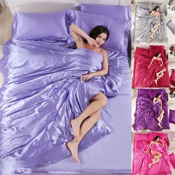 Violet Quilt Pillowcase Four-Piece Set Bed Sheet Sleep Bedding Silk Bed Linings Red Comforterbeddingset Furniture
Violet Quilt Pillowcase Four-Piece Set Bed Sheet Sleep Bedding Silk Bed Linings Red Comforterbeddingset Furniture
