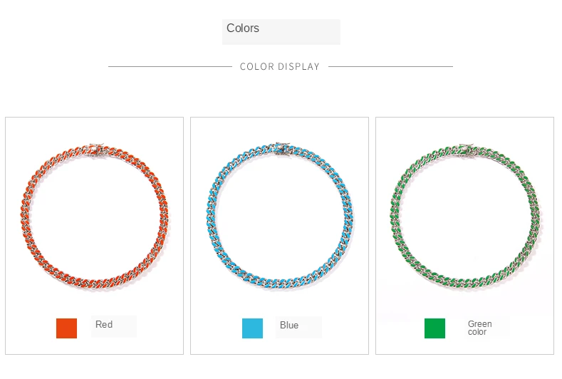 American and European hiphop street color Cuban necklace trendy men rough chain Cuban rapper personality
American and European hiphop street color Cuban necklace trendy men rough chain Cuban rapper personality
