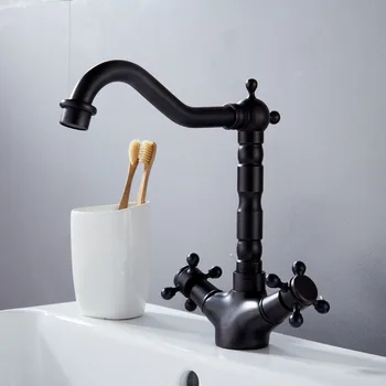 European Black Bronze Basin of Hot and Cold Water Faucet Rotatable Washbasin Kitchen Sink Faucet Single Double Mixing Faucet
European Black Bronze Basin of Hot and Cold Water Faucet Rotatable Washbasin Kitchen Sink Faucet Single Double Mixing Faucet