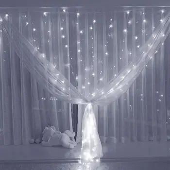 3x3m 300LED Curtain Fairy String Light Christmas Wedding Decorative Lamp Support Dropshipping
3x3m 300LED Curtain Fairy String Light Christmas Wedding Decorative Lamp Support Dropshipping