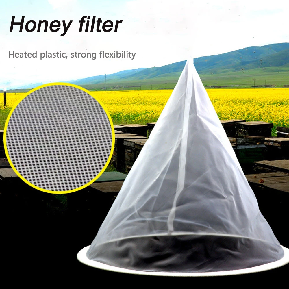 Colander 1PC Mesh Nylon Cone-shape Honey Strainer Filter Fiber Net Single Layer White Beekeeping Tools Purifier Apiary Equipment
Colander 1PC Mesh Nylon Cone-shape Honey Strainer Filter Fiber Net Single Layer White Beekeeping Tools Purifier Apiary Equipment