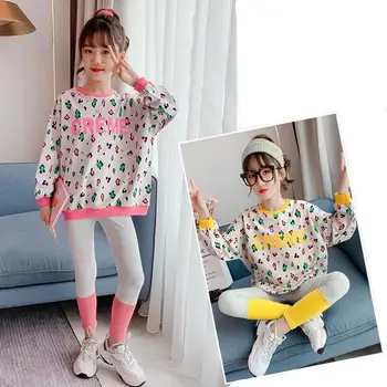 Kids Tracksuit Cotton Fall Outfits Two Piece Clothing Set Leopard Print Sweatshirt+Leggings Teens Girl Outfits Baby Clothes Suit
Kids Tracksuit Cotton Fall Outfits Two Piece Clothing Set Leopard Print Sweatshirt+Leggings Teens Girl Outfits Baby Clothes Suit