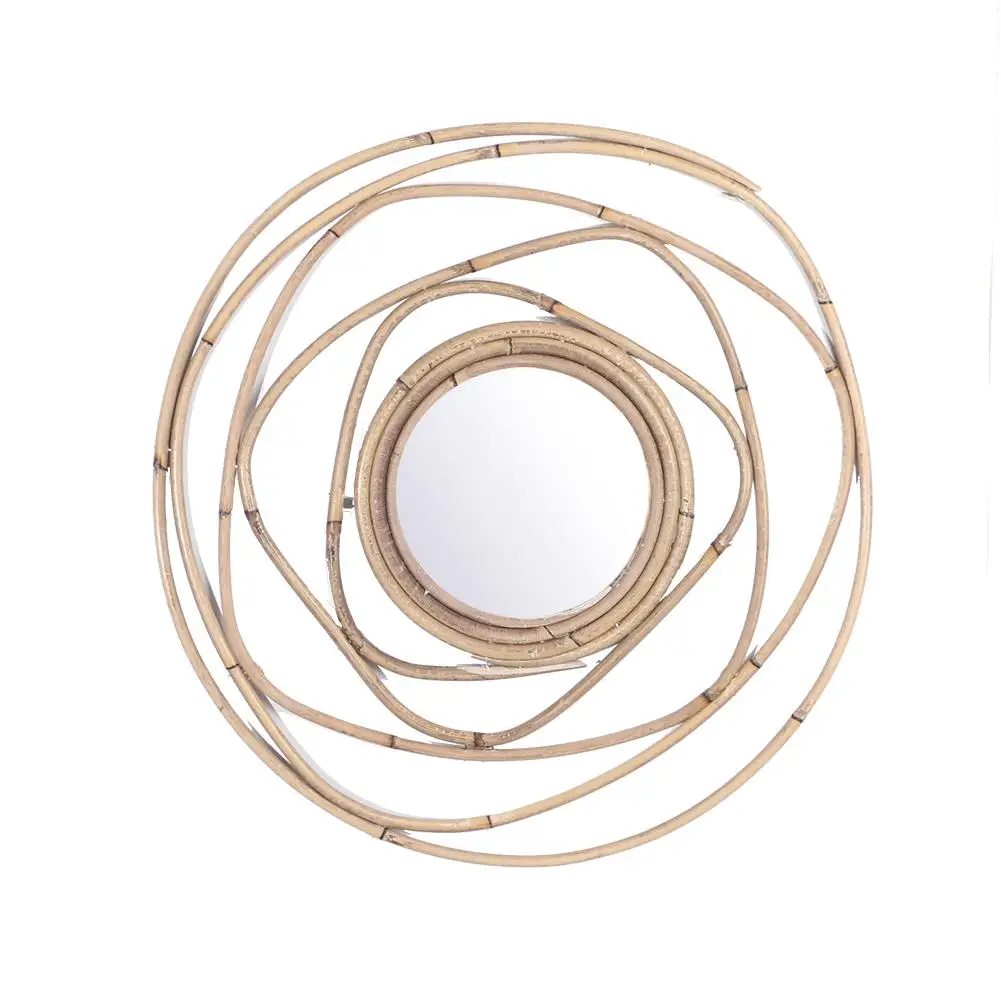 Nordic Wall Hanging Makeup Mirror Rattan Innovative Art Decoration Dressing Bathroom Handmade Wicker Mirror Photography Ornament
Nordic Wall Hanging Makeup Mirror Rattan Innovative Art Decoration Dressing Bathroom Handmade Wicker Mirror Photography Ornament