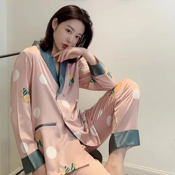 Lounge Set Two-piece Long-sleeved Homewear Outer Wear Trendy Home Pajamas Products Hot Sale In Early Autumn 2020 Pajama Pants
Lounge Set Two-piece Long-sleeved Homewear Outer Wear Trendy Home Pajamas Products Hot Sale In Early Autumn 2020 Pajama Pants