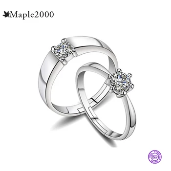 couple Diamond ring 925 sterling silver open male ring female Diamond Wedding silver ring fashion propose jewelry fine gift
couple Diamond ring 925 sterling silver open male ring female Diamond Wedding silver ring fashion propose jewelry fine gift