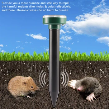 2Pcs Solar Power Ultrasonic Mouse Repeller Solar-charged Gopher Mole Snake Pest Kill Reject Control For Outdoor Garden Yard Farm
2Pcs Solar Power Ultrasonic Mouse Repeller Solar-charged Gopher Mole Snake Pest Kill Reject Control For Outdoor Garden Yard Farm