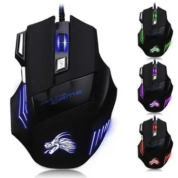 Ergonomic 7 Buttons LED Backlit 3200DPI USB Portable Wired Optical Gaming Mouse Upright Vertical Mouse for PC Desktop
Ergonomic 7 Buttons LED Backlit 3200DPI USB Portable Wired Optical Gaming Mouse Upright Vertical Mouse for PC Desktop