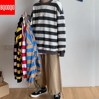 Harajuku Striped Hoodie Sweatshirts Men O-Neck Preppy Autumn Hip Hop Casual Sweatshirt Male Fashion Loose Streetwear Pullover XL
Harajuku Striped Hoodie Sweatshirts Men O-Neck Preppy Autumn Hip Hop Casual Sweatshirt Male Fashion Loose Streetwear Pullover XL