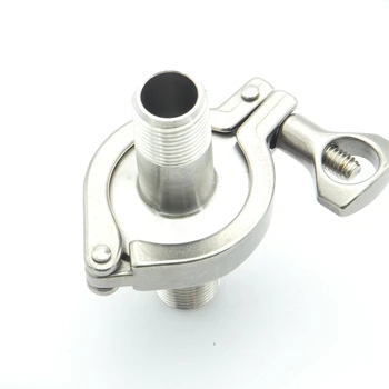 304 Stainless Steel Sanitary Pipe Fitting Set 1/4" BSP Male Thread Ferrule + 1.5" Tri Clamp + Silicon Gasket For Home Brew 
304 Stainless Steel Sanitary Pipe Fitting Set 1/4" BSP Male Thread Ferrule + 1.5" Tri Clamp + Silicon Gasket For Home Brew