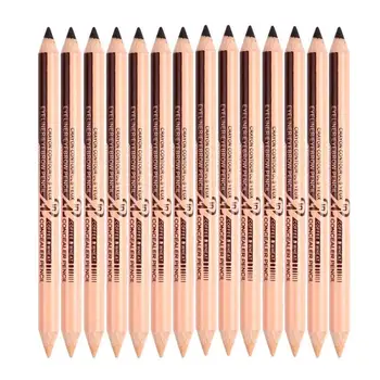 Dual-use Eye Liner Waterproof Double-headed Black Eyeliner Pen Eyebrow Pencil Concealer Pen Quick Dry Makeup Tools TSLM1
Dual-use Eye Liner Waterproof Double-headed Black Eyeliner Pen Eyebrow Pencil Concealer Pen Quick Dry Makeup Tools TSLM1