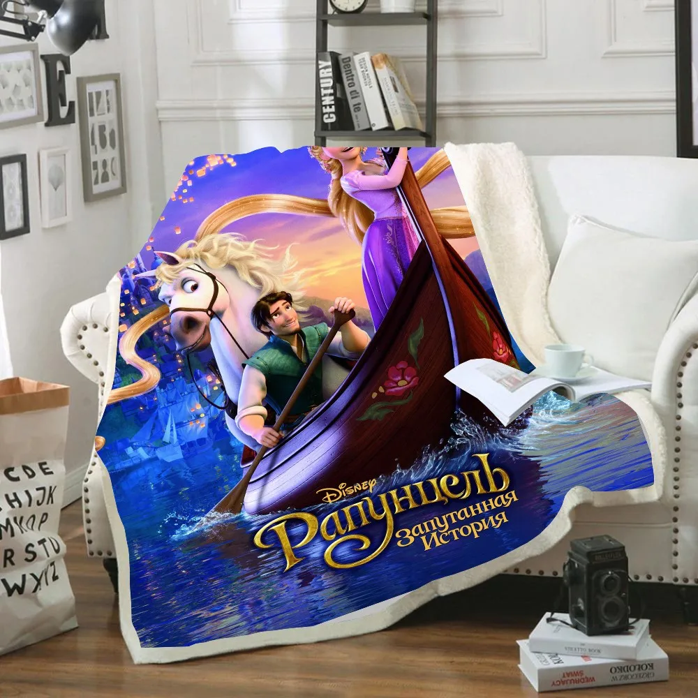 Disney Princess Beauty and Beast Blankets Plush Blanket Throw for Sofa Bed Cover Single Twin Bedding Baby Girls Children Gift