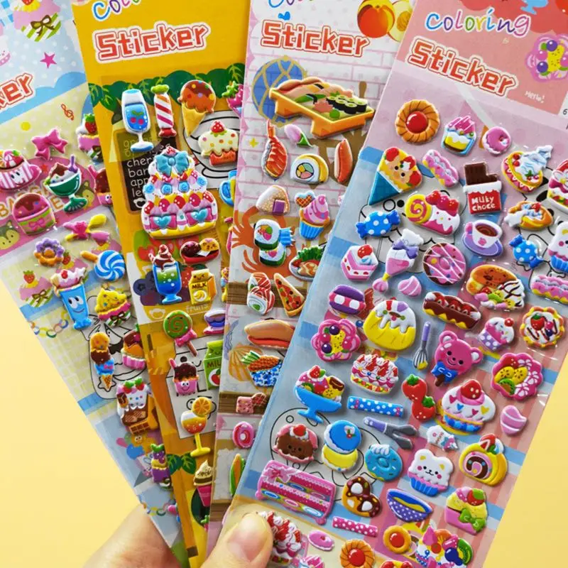 4 Sheets Cute Stickers Cartoon Animal Food Car Letter Numbers 3D Puffy Bulk Sticker Kids Baby Classic Toy 8 Types
4 Sheets Cute Stickers Cartoon Animal Food Car Letter Numbers 3D Puffy Bulk Sticker Kids Baby Classic Toy 8 Types