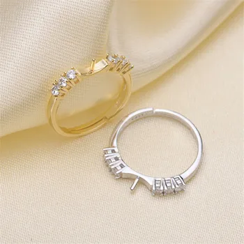 High Quality Silver plated fittings Open Adjustable Blank Ring Settings Pearl Ring Mountings Fittings Jewellery Accessories
High Quality Silver plated fittings Open Adjustable Blank Ring Settings Pearl Ring Mountings Fittings Jewellery Accessories