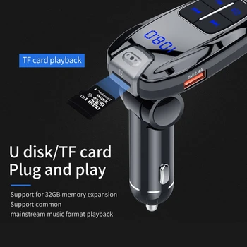 Bluetooth 5.0 Stereo MP3 Player Wireless Handsfree Car Kit Adapter USB PD3.0 Quick Charge LED Display Car FM Transmitter
Bluetooth 5.0 Stereo MP3 Player Wireless Handsfree Car Kit Adapter USB PD3.0 Quick Charge LED Display Car FM Transmitter